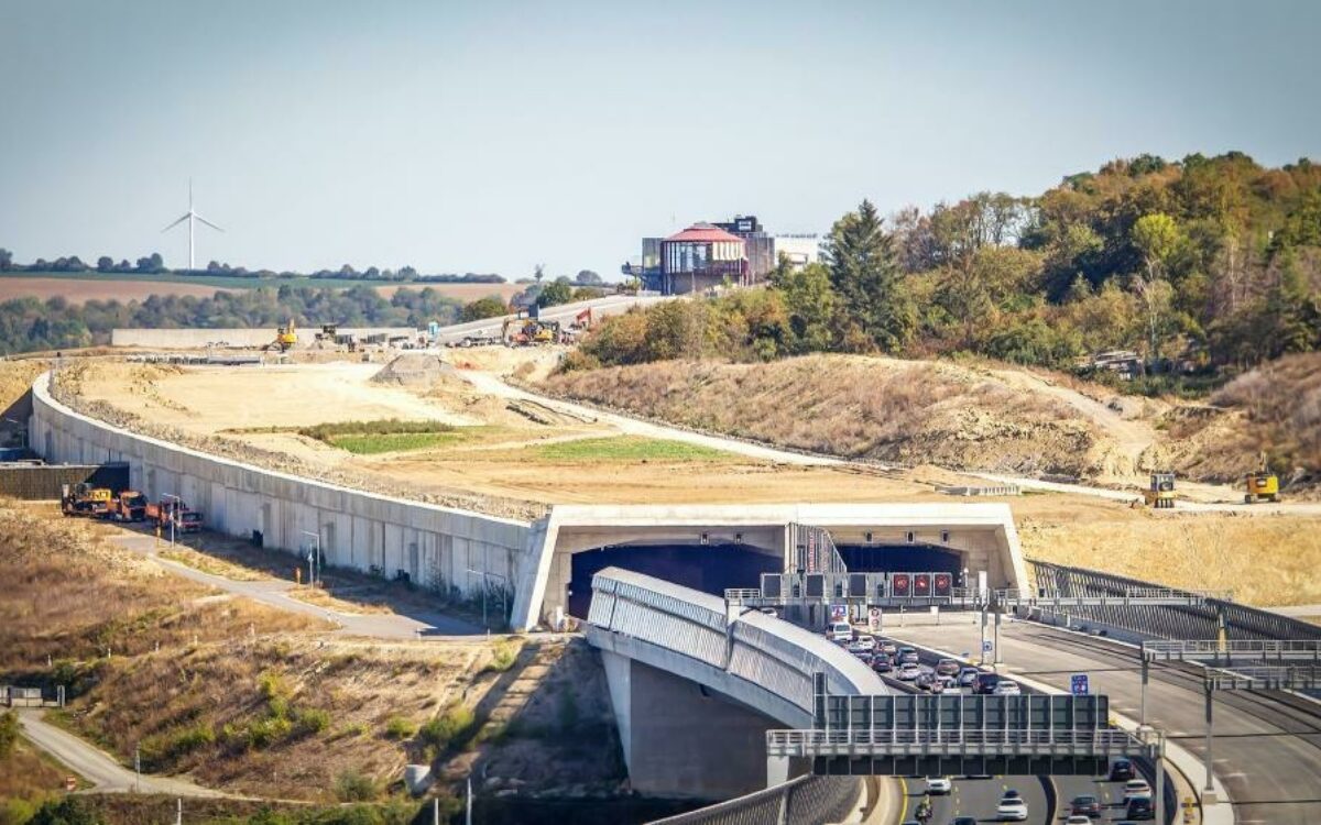 Der Katzenbergtunnel auf der A3 Der Katzenbergtunnel auf der A3